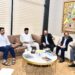 Lokesh meets GMR officials