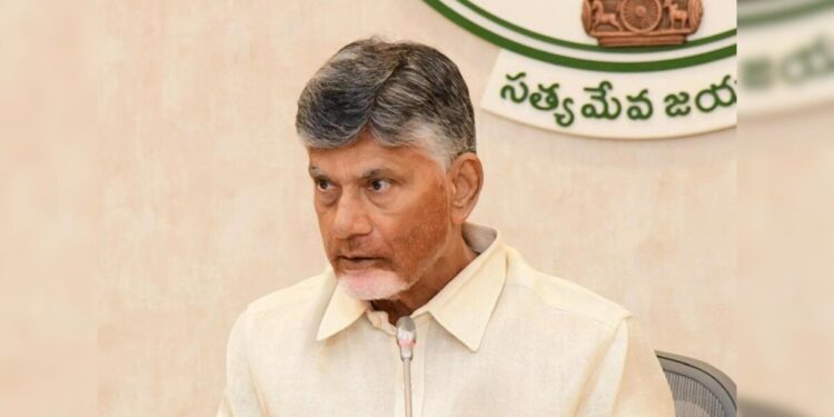 Chandrababu Naidu inaugurating development projects in Kuppam