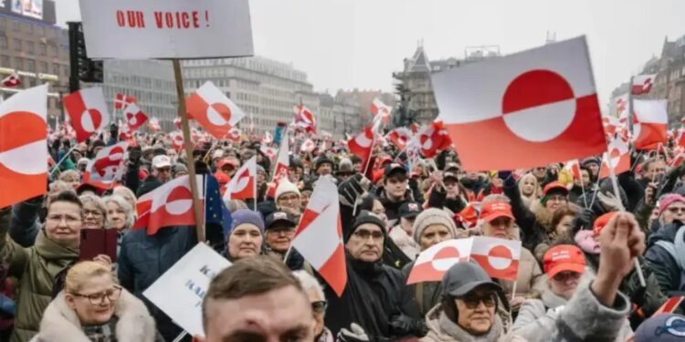thousands protest in greenland against trump’s claims as people rally in freezing cold to defend sovereignty