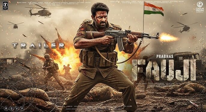 Prabhas in Fauji movie first look poster