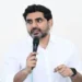 Nara Lokesh addressing TDP leaders on Tirumala sanctity issue