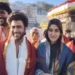 Sharwanand and Sakshi Vaidya offer prayers at Tirumala after the success of naari naari naduma murari film.