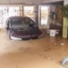 Floodwater after pipeline burst in Manikonda colony Manikonda pipeline burst