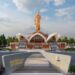 58-foot bronze statue of Potti Sriramulu under construction in Amaravati