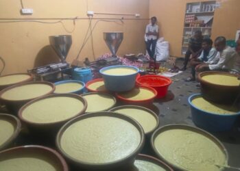 Adulterated ginger garlic paste seized by Hyderabad police during food safety raid