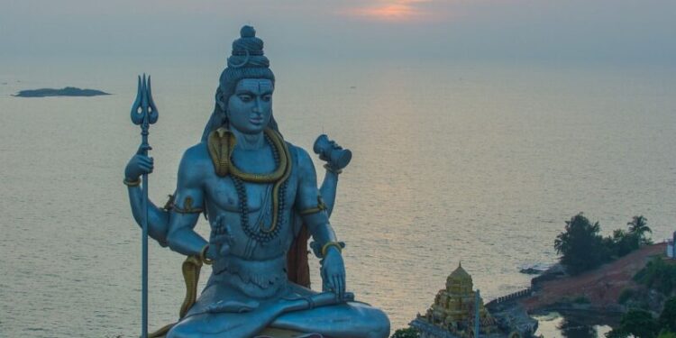 Devotees performing Shiva puja on Maha Shivaratri 2026