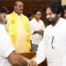 Pawan Kalyan and Balakrishna meeting inside AP Assembly chamber