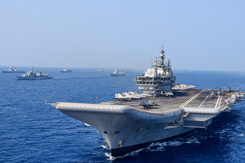 Indian Navy warships at International Fleet Review 2026 in Visakhapatnam
