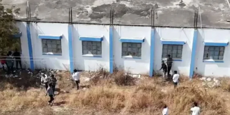 Drone monitoring Maharashtra HSC board exam center
