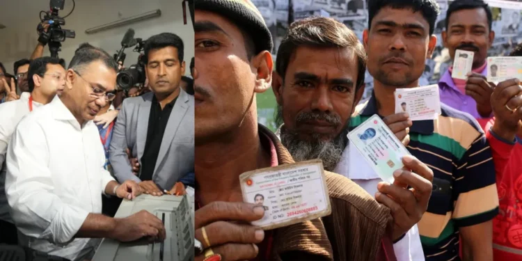 Tarique Rahman campaigning for Bangladesh General Elections 2026