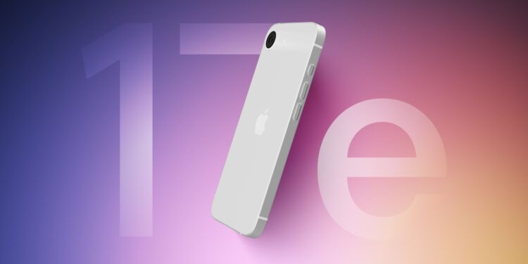 Apple iPhone 17e with Dynamic Island in Black, White, and Lavender
