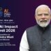 Narendra Modi inaugurating India AI Impact Summit 2026 at Bharat Mandapam