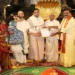 Sri Madan Mohan Rao hands over Rs 30 lakh donation to TTD Chairman at Tirumala