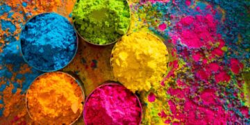 Holi 2026 celebration with colors and Holika Dahan bonfire