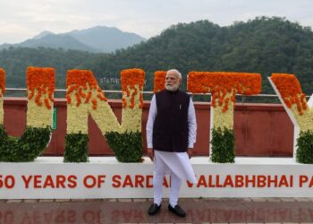 Prime Minister Modi at Sardar Vallabhbhai Patel's Statue of Unity