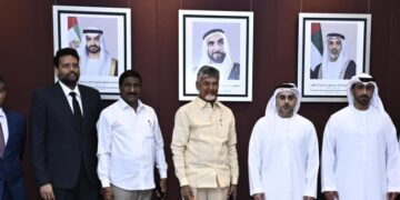 Naidu during his Abu Dhabi visit