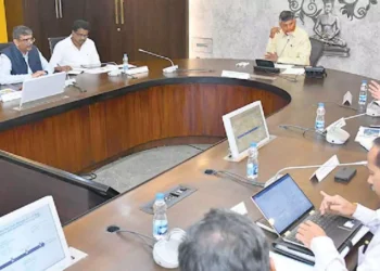 Chandrababu Naidu reviewing Godavari Pushkaralu 2027 preparations and ghat development