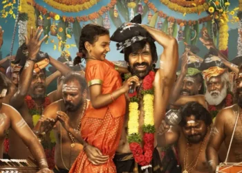 ravi teja irumudi movie first look poster