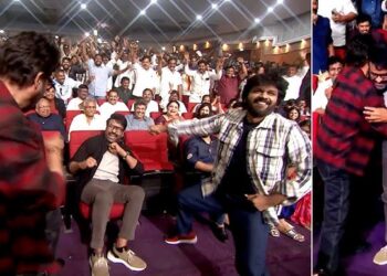 venkatesh dances with anil ravipudi at msvg event