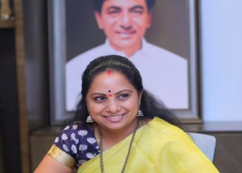 Kavitha addressing Telangana Jagruti supporters on new party plans