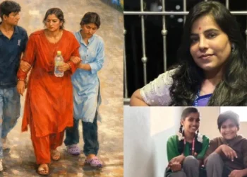 Cherlapally railway tracks with police investigating tragic incident